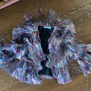 NASTY GAL Tinsel Jacket XS / S
